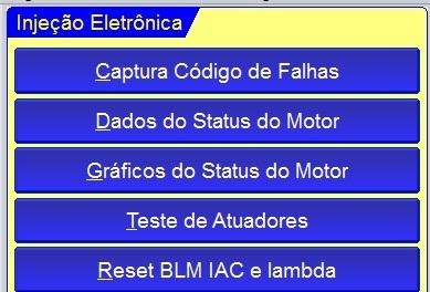 NOTA: Em alguns casos o módulo eletrônico apresenta as falhas presentes e passadas em uma única tela, sem distinção.