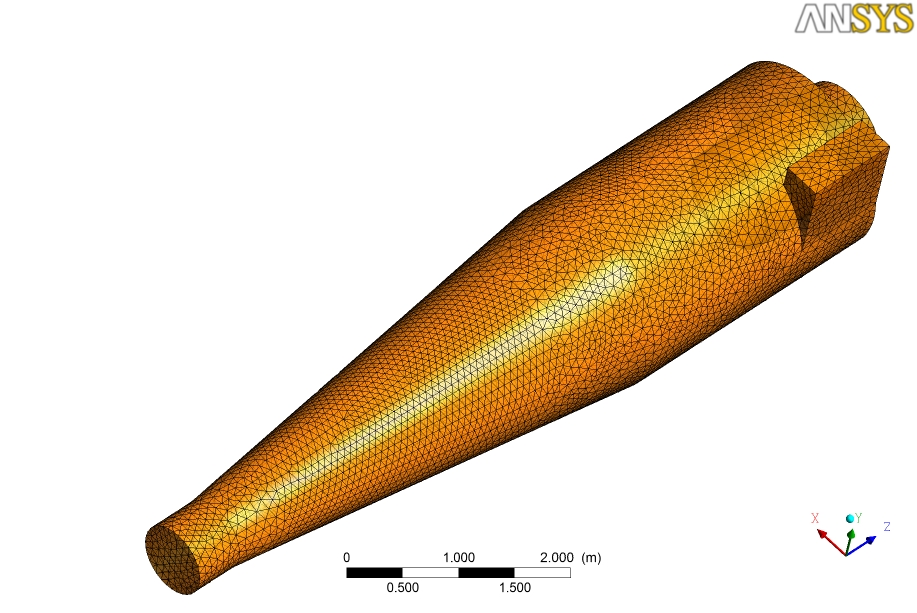 2.3 Geometria e Malha As geometrias dos ciclones podem ser visualizadas abaixo já transformadas nas malhas de elementos finitos, com cerca de 250.000 elementos tetraédricos.