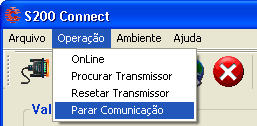 4.3.2 RESETANDO O TRANSMISSOR Caso as alterações realizadas nos parâmetros do transmissor não entrem em vigor instantaneamente, pode-se reinicializar o software do transmissor, sem a necessidade de