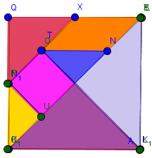 Figura 7- As 7 peças do tangram. Fonte: Elaboração das autoras, 20/08/2016. E assim, planejamos o tangram na nossa prática com geogebra. 4.