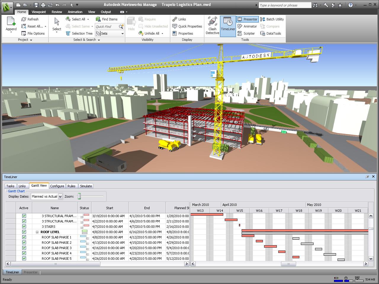 No BIM 4D, os elementos gráficos da edificação podem ser atrelados ao cronograma da obra.