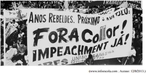 O que motivou a retirada de Fernando Collor da presidência da república? a) A rede de corrupção montada por Collor e por seu tesoureiro, Paulo César Farias, conhecida como "Esquema PC".