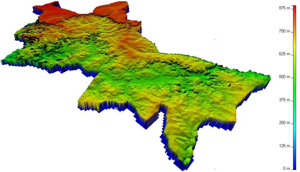 22 Para a identificação das áreas de preservação de declividade foram utilizados os dados altimétricos do modelo SRTM (USGS, 2003) com resolução espacial de 90m, para a área do Município de Costa