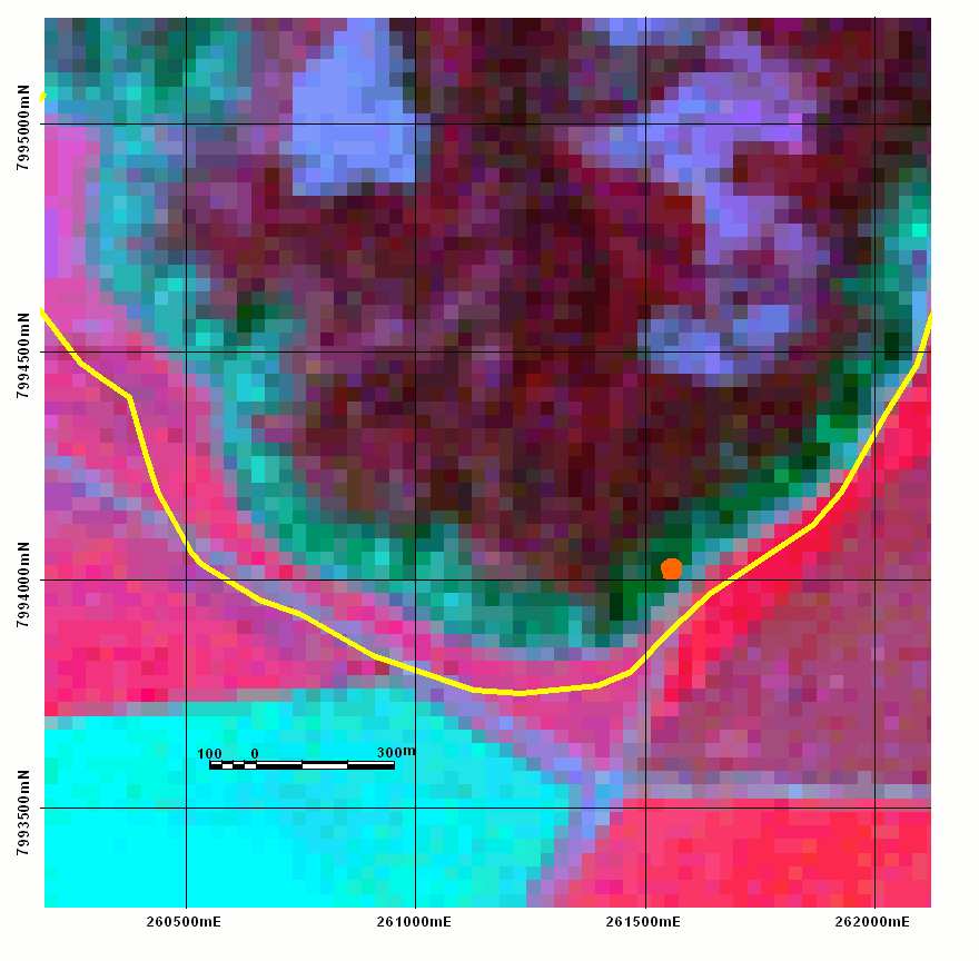 37 Na figura 5.10, são apresentados exemplos de imagens do sensor CCD, satélite CBERS- 2 (a e b) e 2B (c), evidenciando a ausência de APP nos limites do PENRT.
