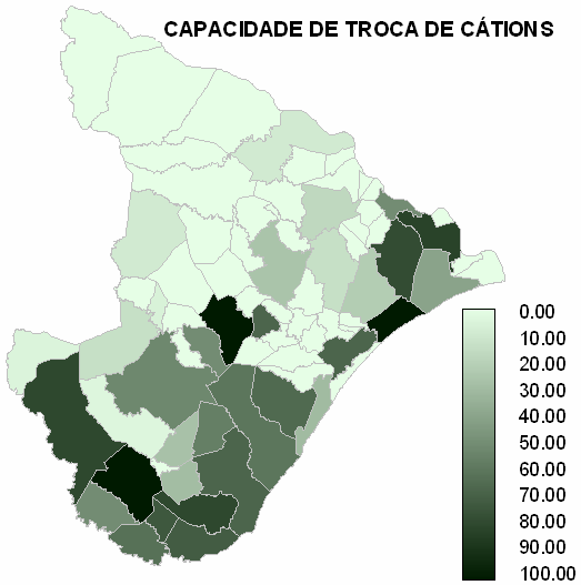 Na Figura 2, é apresentada a distribuição das freqüências de aptidão baixa da fertilidade dos solos para os demais indicadores, verificando-se a tendência de maiores restrições nos municípios