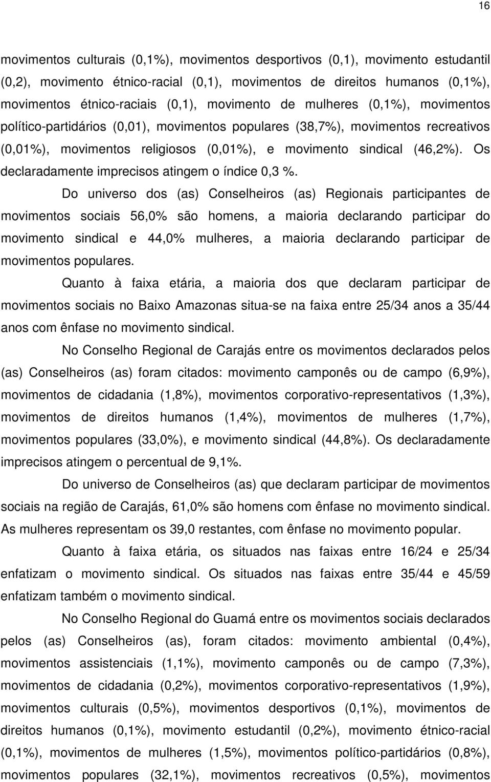 Os declaradamente imprecisos atingem o índice 0,3 %.