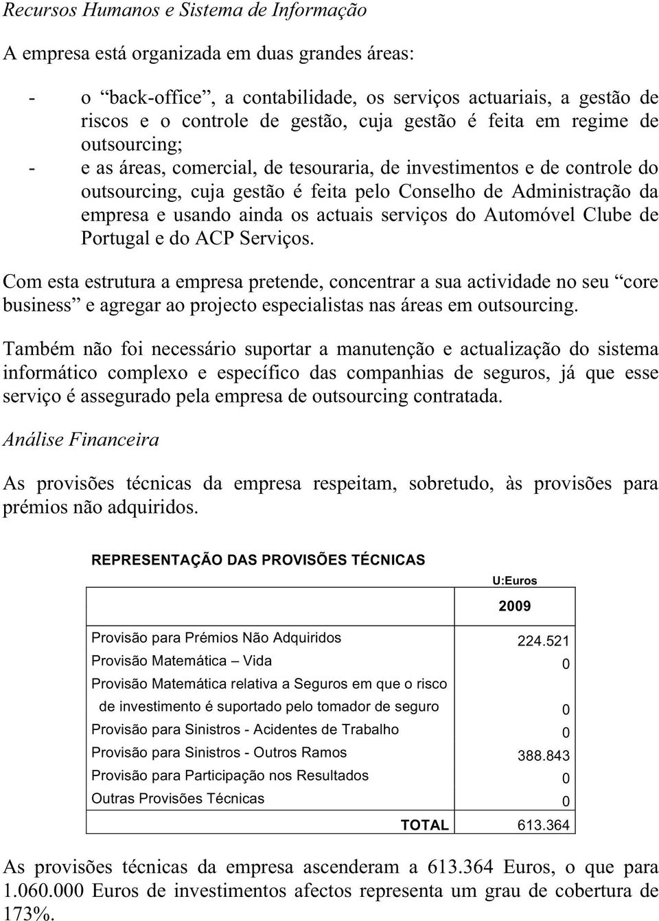 ainda os actuais serviços do Automóvel Clube de Portugal e do ACP Serviços.