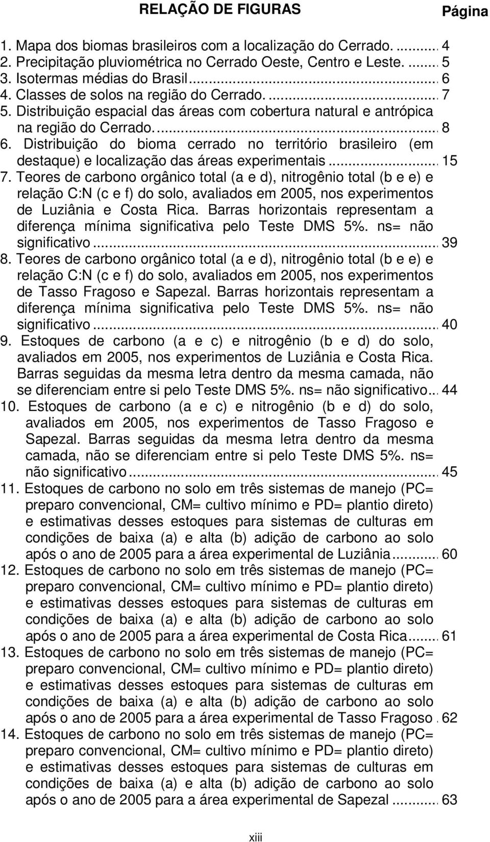 Distribuição do biom cerrdo no território brsileiro (em destque) e loclizção ds áres experimentis... 15 7.