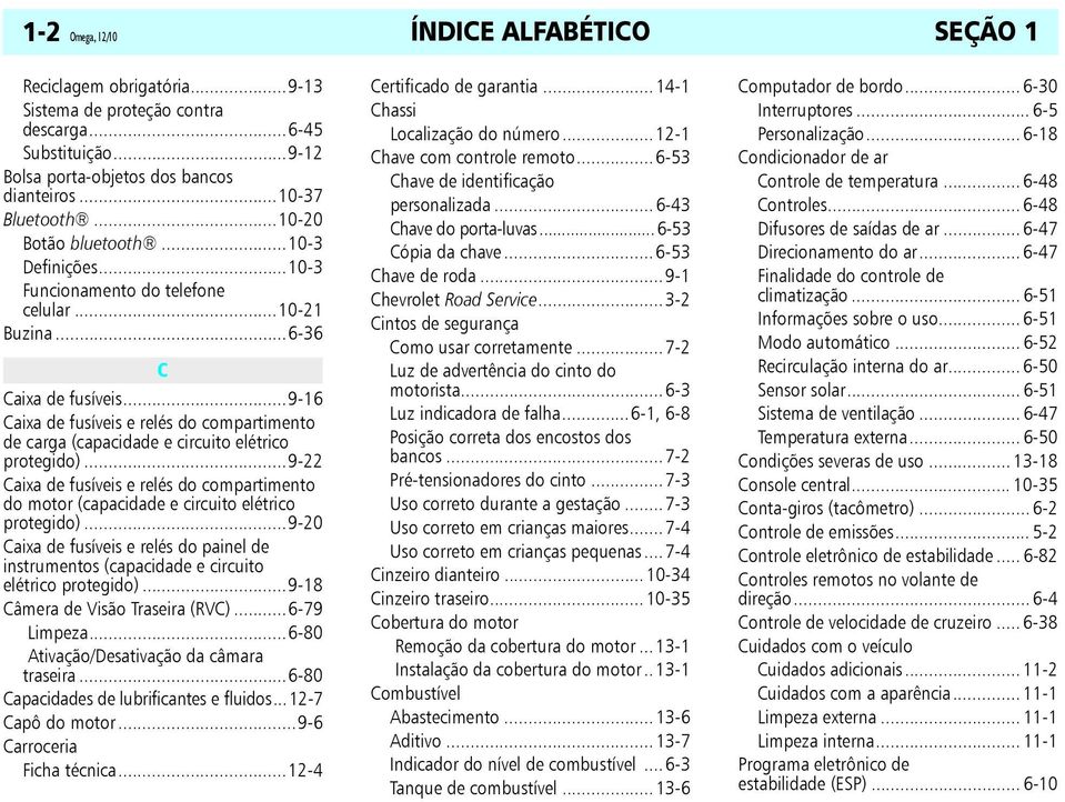 ..9-16 Caixa de fusíveis e relés do compartimento de carga (capacidade e circuito elétrico protegido).