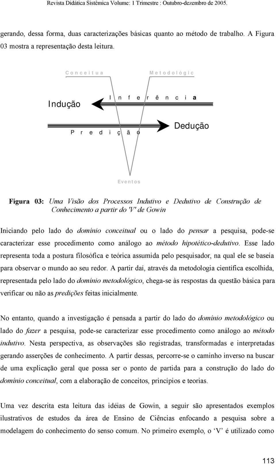 Iniciando pelo lado do domínio conceitual ou o lado do pensar a pesquisa, pode-se caracterizar esse procedimento como análogo ao método hipotético-dedutivo.