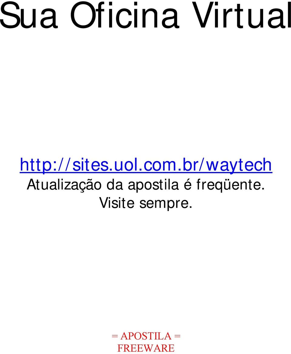 br/waytech Atualização da