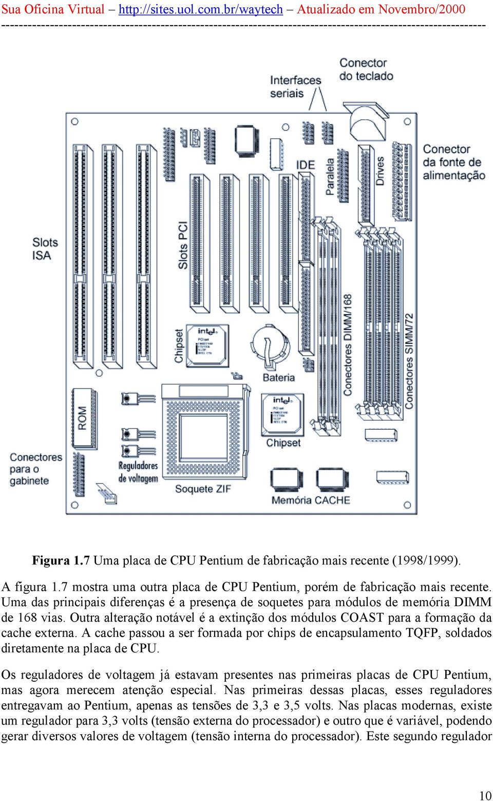 A cache passou a ser formada por chips de encapsulamento TQFP, soldados diretamente na placa de CPU.