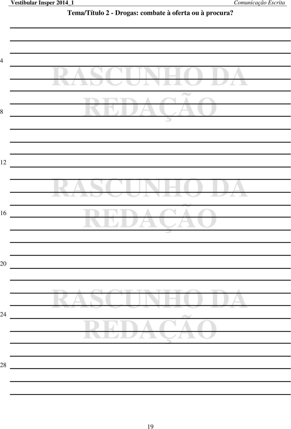 Comunicação Escrita 4 8 RASCUNHO DA