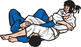 Hipótese 2: Kuzure-kesa-gatame Se, durante o kake, o Tori acompanhar o movimento do Uke, e muito particularmente, se tiver combinado Ippon-seoi-nage com Uchi-makikomi, pode ligar para o solo com