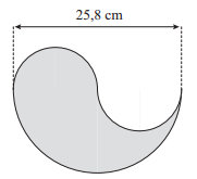 4. A Ana tem 35 l de azeite para guardar. Quantas latas iguais à da figura é necessário comprar para colocar os 35l? 4cm 25cm 17,5cm 5. A figura é limitada por três semicircunferências.