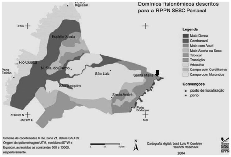 Composição e estrutura do componente arbóreo de mata com acuri no Pantanal.