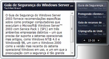 Windows Seven 1.4. Gadgets e Barra Lateral do Windows Para adicionar um gadget à Área de Trabalho: 1. Clique no botão Iniciar. 2.