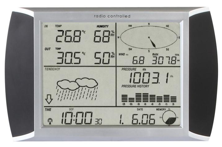 WEATHER CENTRE WITH TOUCHSCREEN AND PC CONNECTION WEERSTATION MET TOUCHSCREEN EN PC-AANSLUITING STATION MÉTÉO À ÉCRAN TACTILE