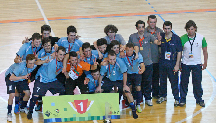 Campeões Nacionais Universitários 2010/2011 Futsal masculino André Costa Eduardo Rodrigues Fábio Palavras Hugo Silva João Nogueira Joaquim Alves João Magalhães José Magalhães José Damas Luis