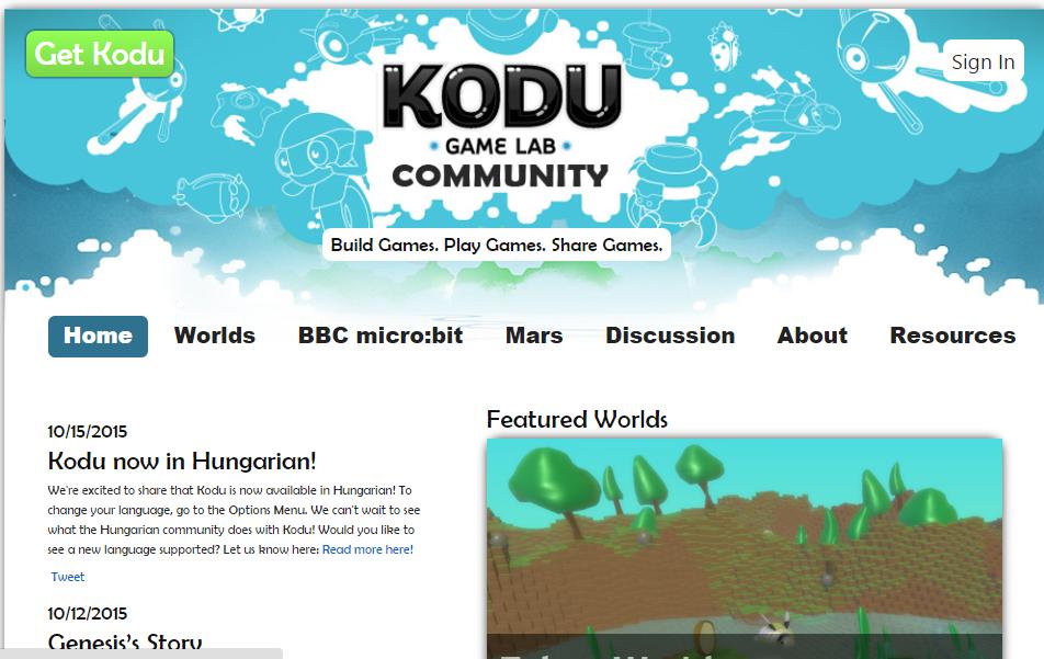 Vamos instalar o Kodu http://www.kodugamelab.