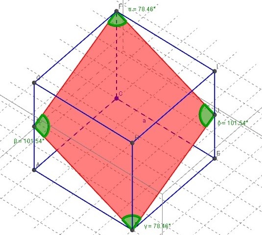 Figura 4: Comparação do exemplo 3 fornecido pelo livro e a visualização na janela 3D do GeoGebra.