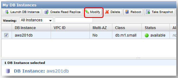 Modificando o Tamanho da Instância RDS Escalar para cima ou para baixo o seu RDS via console AWS é muito simples. Você pode aumentar seu banco de dados ou modificar o tamanho do servidor, etc.