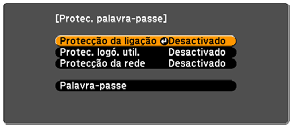 observação Você poderá também fixar um cabo de segurança ao projetor para impedir o roubo do equipamento (consulte a página 124).