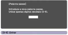 4. Aperte e segure o botão Num no controle remoto e use o teclado numérico para digitar uma senha de quatro dígitos. (A configuração padrão é 0000.) 5.