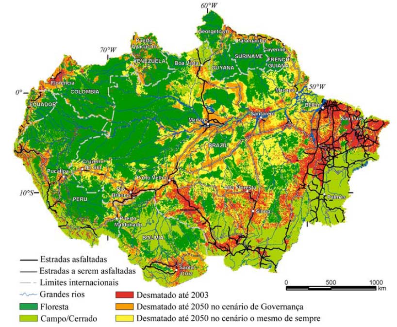 CENÁRIOS PARA A AMAZÔNIA (2050)