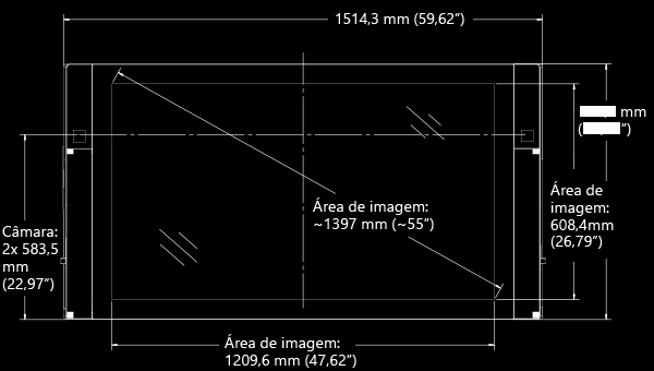 Informações técnicas sobre o Surface Hub de 55 Temporização EDID preferencial, PC de substituição Temporização EDID preferencial, Wired Connect Tensão de entrada (50/60 Hz) Potência de entrada,