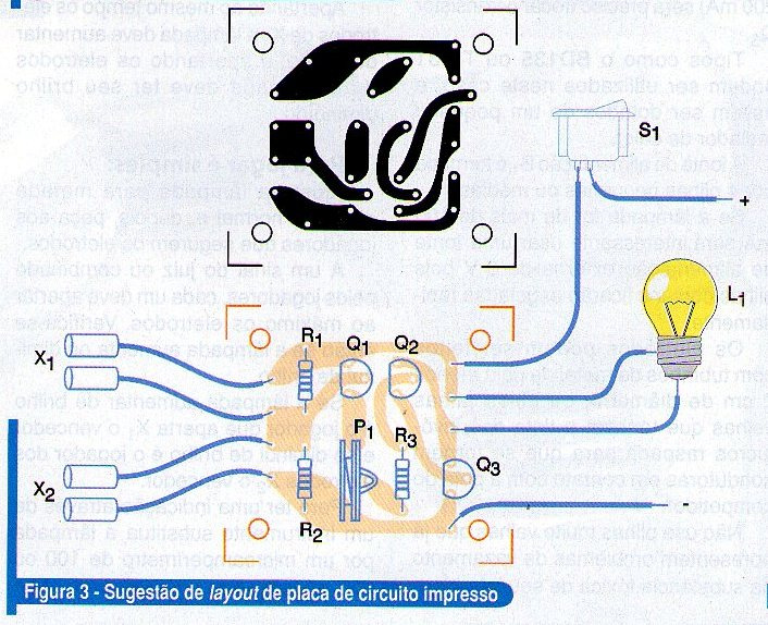 Talvez a mais simples seja a que faz uso das pontes de terminais, conforme mostra a figura A. Nela, os componentes são soldados diretamente numa ponte de terminais.