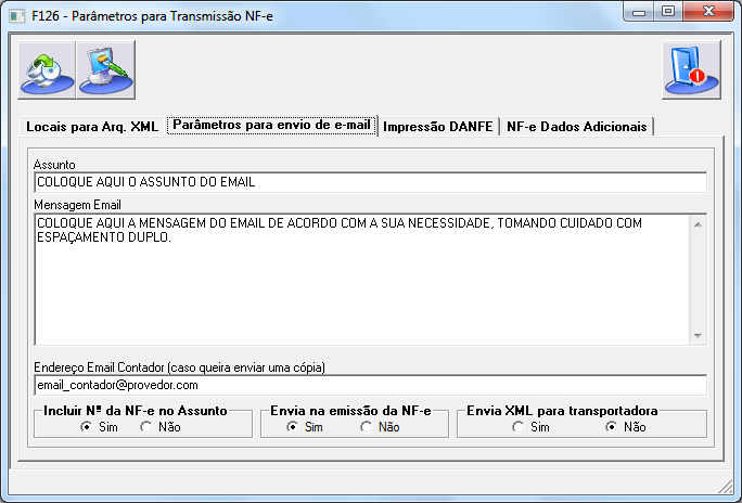 Para otimizar o processo de envio dos arquivos XML para os destinatários das notas fiscais, como também para o contador e para a transportadora, o sistema Able Business JUNIOR permite efetuar essa