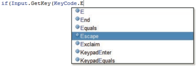 Entrada de uma Tecla Específica Um outro tipo de entrada muito utilizada é de uma tecla específica também utiliza a classe Input Método