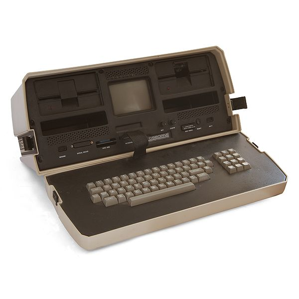 Ainda em 1981, o primeiro portátil, o