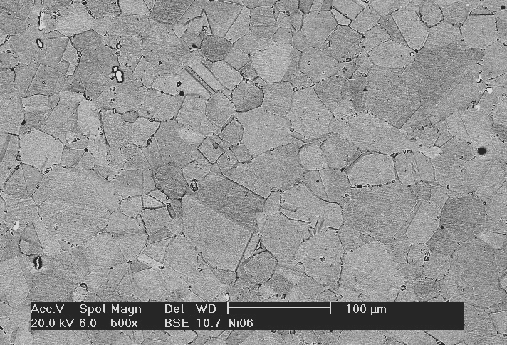 51 Figura 39 - Microestrutura de amostra de aço AISI 321 exposta por 80 horas a 600ºC. Eletrolítico: 10% oxálico. 500X.