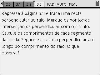 Segmentos em Círculos ID: 8107 (Estudante) Ficheiro TI-Nspire: Geometria Segmentos