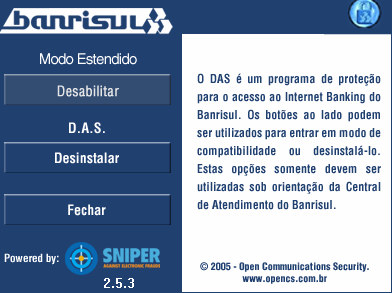 $%1+&-6+"#%&++.-".#232()% Para remoção completa do D.A.S. é necessário o seguinte procedimento: 1. Clique no botão Iniciar ; 2. Clique em Executar ; 2 1 3.