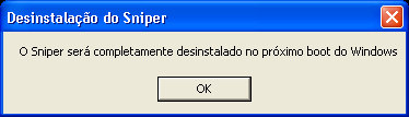 5. Clique em Sim na janela de confirmação; 6. Se algum browser estiver aberto, será solicitado ao usuário que estes sejam fechados; Após fechar todos os browsers, clicar em OK ; 7.