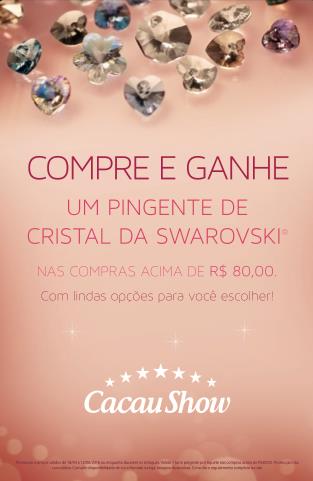 A5 A5 da campanha Swarovski deverá ficar no caixa da loja com o regulamento da campanha (impresso no verso) para caso o