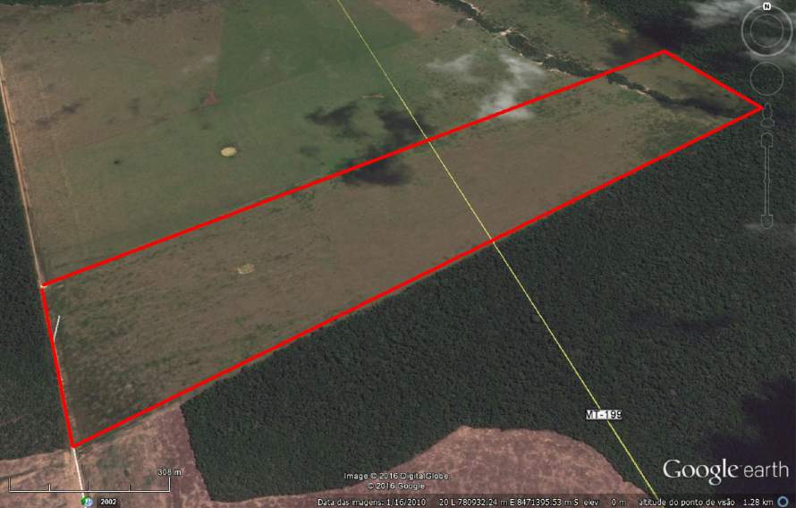 53 4.13 Lote F13 Composto pelas matrículas 17917/CO e 17918/CO tem área total de