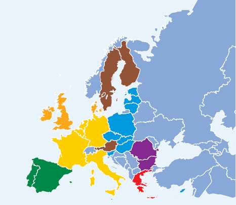 O caminho da União Europeia 1951 1973 1981 25 26 6 13 4 14 7 27 18 20 1 5 15 3 24 10 19 16 23Croácia 22 11 2 FYROM 21 9 8 17 1986 1995 2004 2007 Turquia 12 1. Bélgica 2. Bulgária 3. República Checa 4.