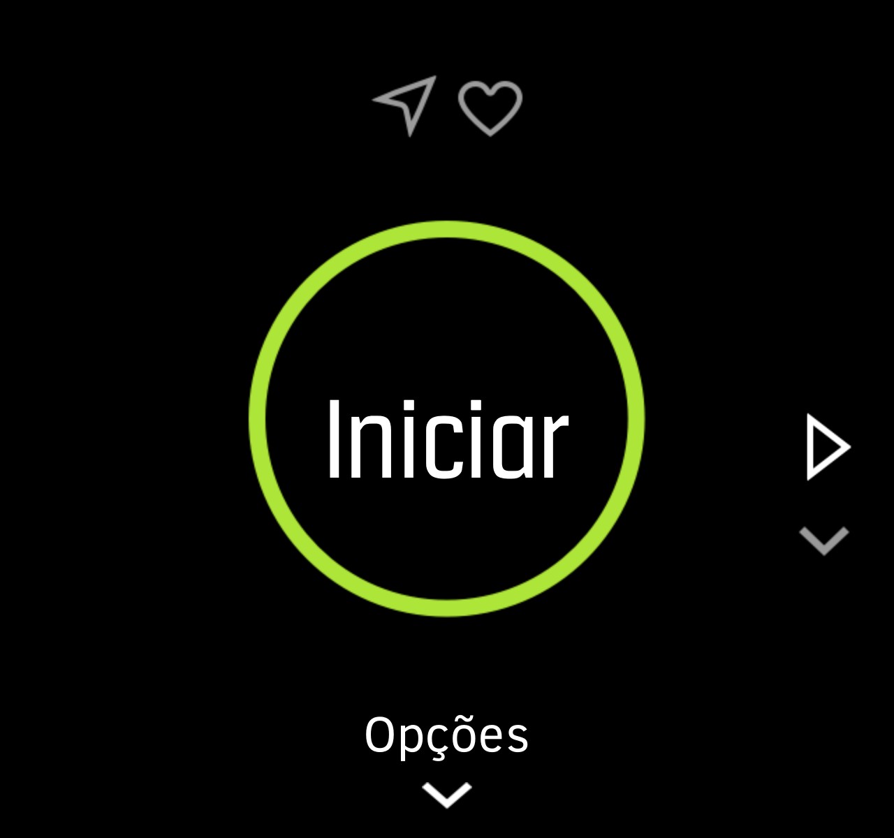 treino ou outras atividades para obter feedback pormenorizado e acompanhar o seu progresso. Para gravar um exercício: 1. Coloque o sensor de frequência cardíaca (opcional). 2.