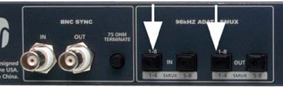 APLICAÇÕES dispositivo via BNC, e sincronizar o primeiro dispositivo SMUX ao DigiMax FS via BNC (ou ótico) e designar o DigiMax FS como mestre do Word clock.