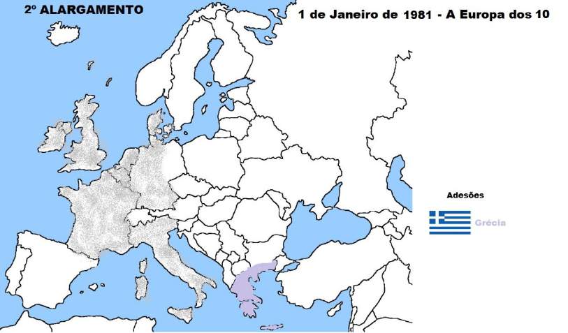 1) Os diferentes alargamentos da UE Nos anos que se seguiram, novos países foram-se integrando, aumentando a dimensão do território da