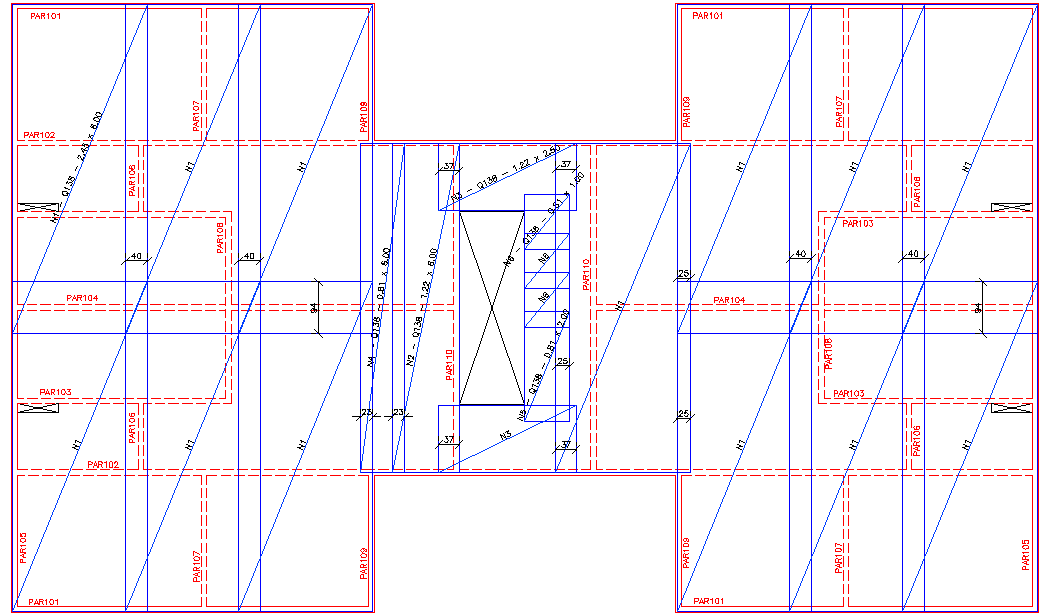 ARMAÇÃ DA PAREDE ARMAÇÃ DA PAREDE 1º Pavimento 2 PEDAÇS DE 3,10 m 3 PEDAÇS DE