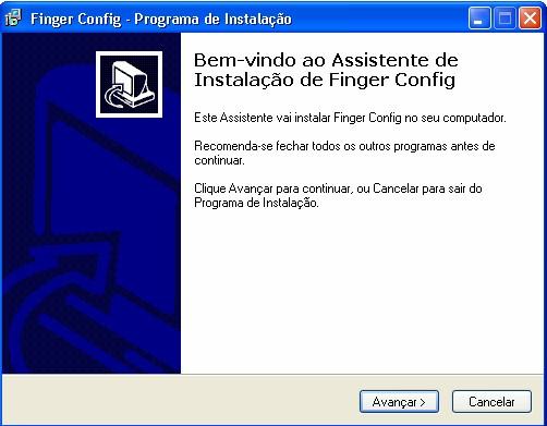 1. OPERAÇÃO O modo de operação dependerá do programa aplicativo Finger Config que deverá ser instalado no computador.