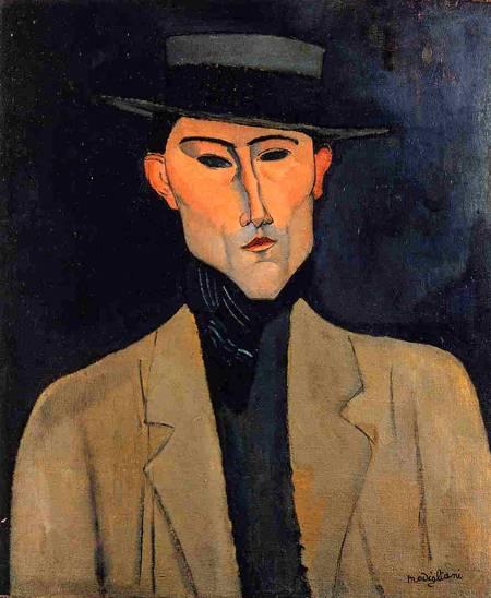 Man with Hat 1915, Amedeo Modigliani Aplicação