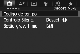 3 Definições de Funções de Menu Disp. VD silenc.n Esta função aplica-se a quando tirar fotografias. Para obter detalhes, consulte a página 206. Temp.