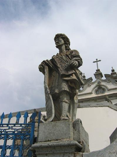 Profeta Jeremias. Adro da Igreja do Bom Jesus de Matosinhos. 1801-1805. Aleijadinho. Congonhas/MG.