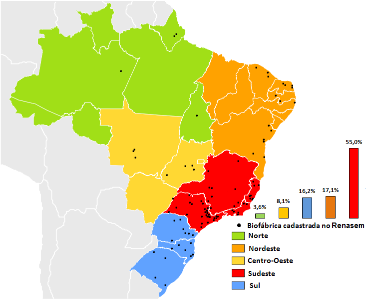 Panorama da Produção de Mudas Micropropagadas no Brasil 21 Figura 5.